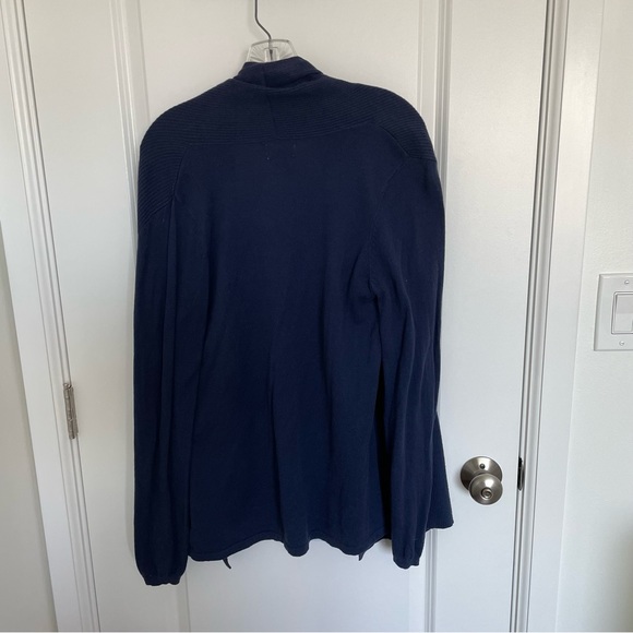 Navy Blue Sweater Cardigan - Picture 2 of 4